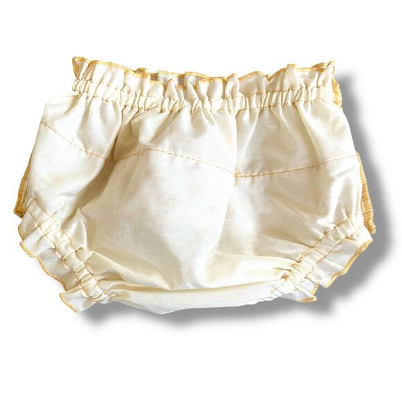 Ruffle Baby Bloomers Diaper Covers Sz 0-3 & 3-6 Months Pink Gold  VNTG Inspired - Picture 11 of 12